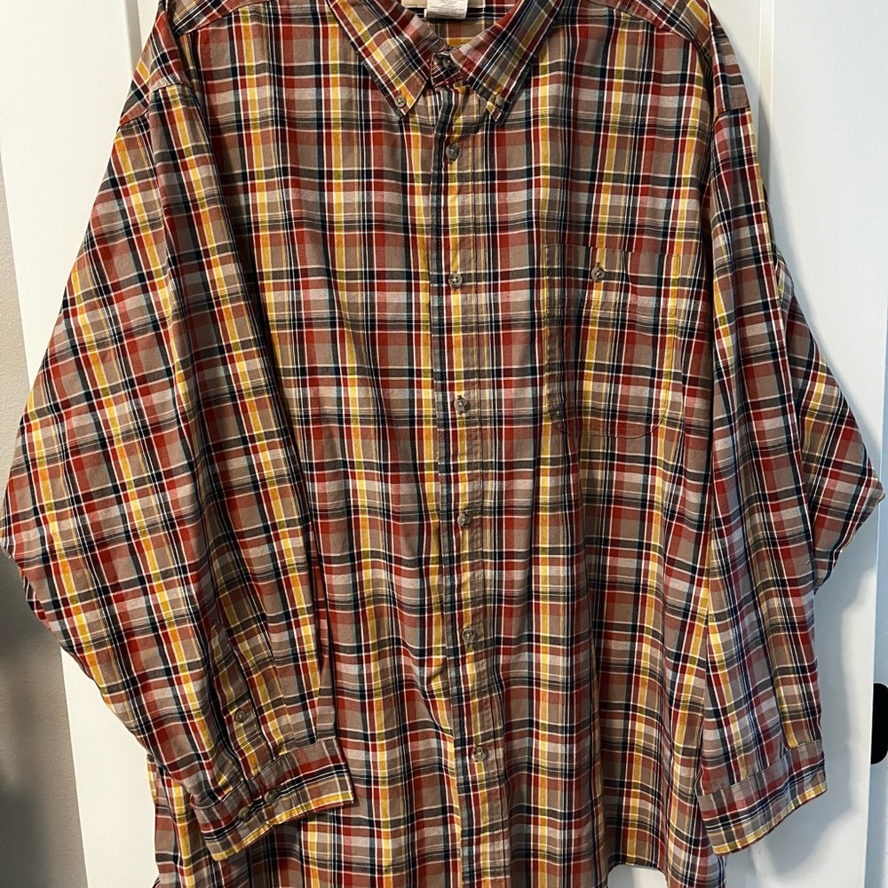 Wrangler Rugged Wear Big &Tall plaid button down​